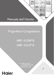 Manuale Haier HRF-521DB6 Frigorifero-congelatore