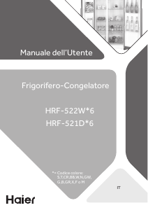 Manuale Haier HRF-521DF6 Frigorifero-congelatore