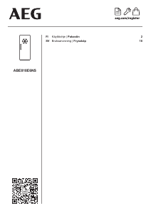 Käyttöohje AEG ABE818E6NS Pakastin