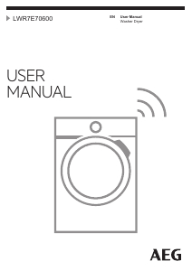 Manual AEG LWR7E70600 Washer-Dryer