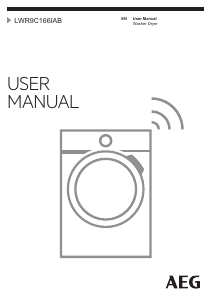 Manual AEG LWR9C166IAB Washer-Dryer