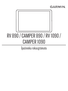 Rokasgrāmata Garmin RV 890 Automašīnas navigācija