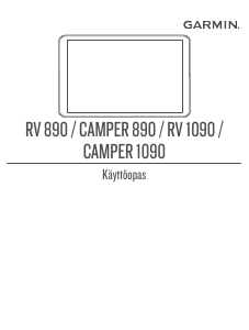 Käyttöohje Garmin RV 890 Autonavigaattori