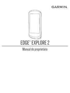Manual Garmin Edge Explore 2 Ciclo-computador