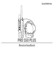 Bedienungsanleitung Garmin Pro 550 Plus Elektronische halsband