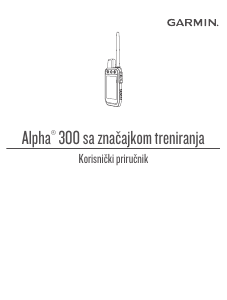 Priručnik Garmin Alpha 300 Ručna navigacija