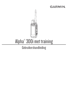 Handleiding Garmin Alpha 300i Handheld navigatiesysteem