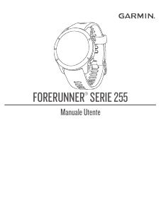 Manuale Garmin Forerunner 255 Smartwatch
