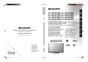 Handleiding Sharp AQUOS LC-40LE700S LCD televisie