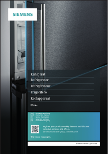 Manual Siemens KS36VGXDP Refrigerator