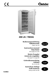 Manual Bartscher 200 LN Freezer
