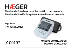 Manual Haeger TM-ARM.003A Digi Heart Medidor de pressão