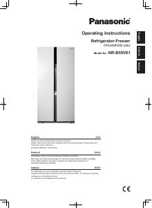 Manuale Panasonic NR-B55VE1 Frigorifero-congelatore