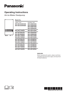 Handleiding Panasonic WH-UXZ09KE5 Warmtepomp