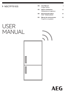 Manual de uso AEG NSC7P751ES Frigorífico combinado