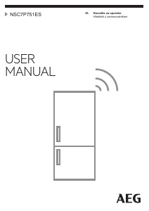 Priročnik AEG NSC7P751ES Hladilnik in zamrzovalnik