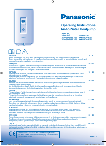 Manual de uso Panasonic WH-SDF05E3E5 Bomba de calor