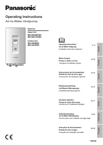 Manuale Panasonic WH-SXC12F6E5 Pompa di calore