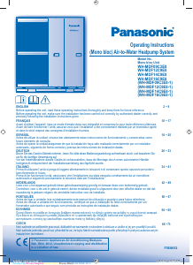 Manual Panasonic WH-MDF14C9E81 Bomba de calor