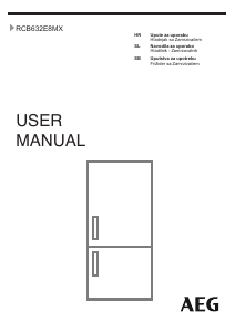 Priročnik AEG RCB632E8MX Hladilnik in zamrzovalnik