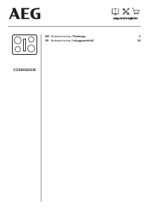 Bruksanvisning AEG CCE84543CB Häll