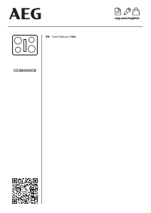 Handleiding AEG CCS84543CB Kookplaat