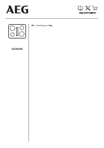 Handleiding AEG GC8454K Kookplaat