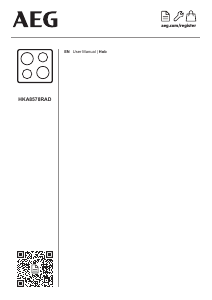 Manual AEG HKA8578RAD Hob