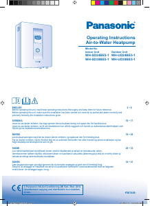 Bruksanvisning Panasonic WH-SD30BE51 Varmepumpe