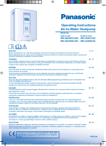 Manuale Panasonic WH-SDH07C3E5 Pompa di calore