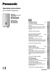 Manual Panasonic WH-SDC05H3E5 Heat Pump