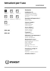 Manuale Indesit DFG 051 Lavastoviglie