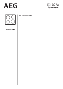 Manual AEG HRB64479XB Hob