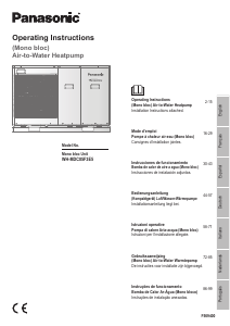 Manual Panasonic WH-MDC05F3E5 Bomba de calor