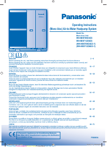 Manuale Panasonic WH-MXF12D6E51 Pompa di calore