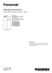 Handleiding Panasonic WH-ADC0309K3E5UK Warmtepomp