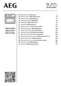 Посібник AEG KMK721880W Мікрохвильова піч