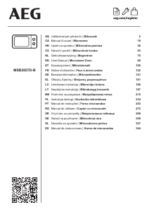 Návod AEG MSB2057D-B Mikrovlnná rúra