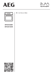 Manual AEG BPS35516XM Oven