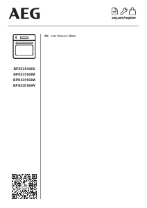 Manual AEG BPS535160W Oven