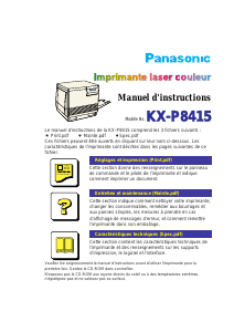 Mode d’emploi Panasonic KX-P8415 Imprimante