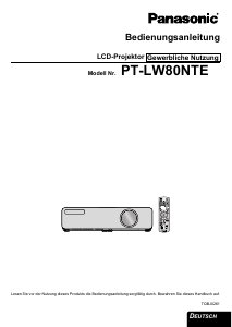 Bedienungsanleitung Panasonic PTLW80NTE Projektor