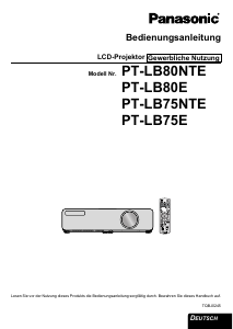 Bedienungsanleitung Panasonic PTLB80NTE Projektor