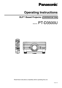 Manual Panasonic PTD3500U Projector