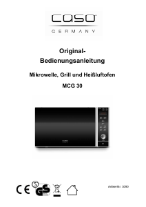 Bedienungsanleitung Caso MCG 30 Mikrowelle