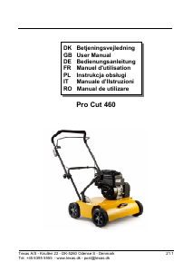 Manuale Texas Pro Cut 460TG Scarificatore