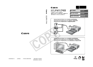 Manual Canon Selphy CP400 Printer