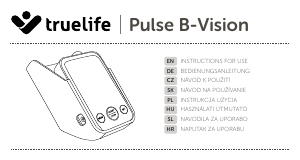 Priročnik Truelife Pulse B-Vision Merilnik krvnega tlaka