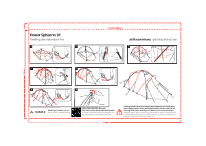 Bedienungsanleitung Vaude Power Sphaerio 3P Zelt