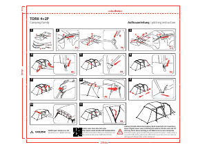 Bedienungsanleitung Vaude Torii 4+2P Zelt